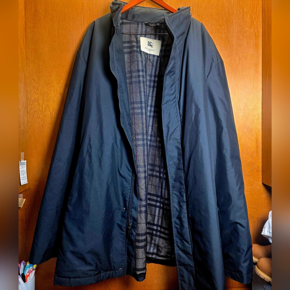 LUXURY BURBERRY LONDON PADDED BLACK COAT SPRING/FALL 4XT